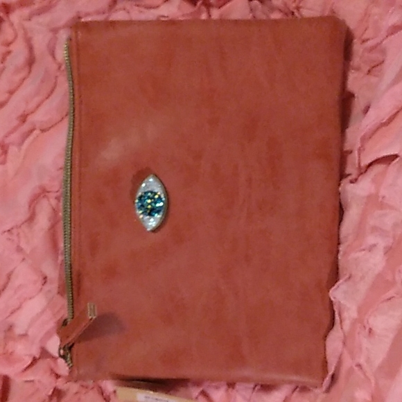 Vegan leather pink shoulder handbag NWT - Picture 1 of 5